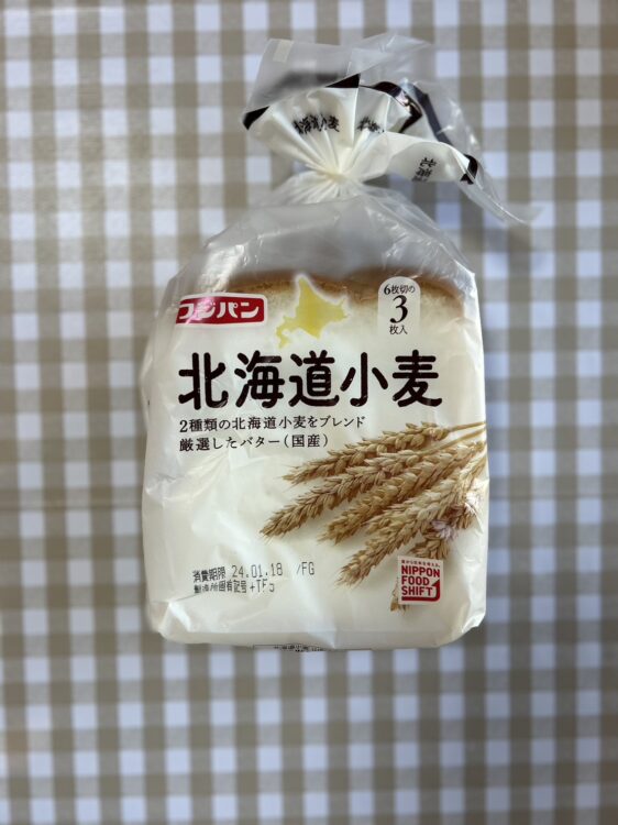 フジパン北海道産小麦のパッケージ写真